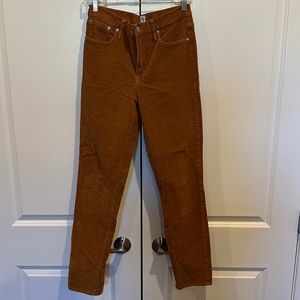 J Crew Vintage slim-straight corduroy pant